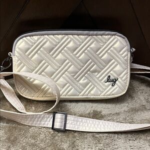 Lug Ivory Quilted Coupe XL Crossbody Bag